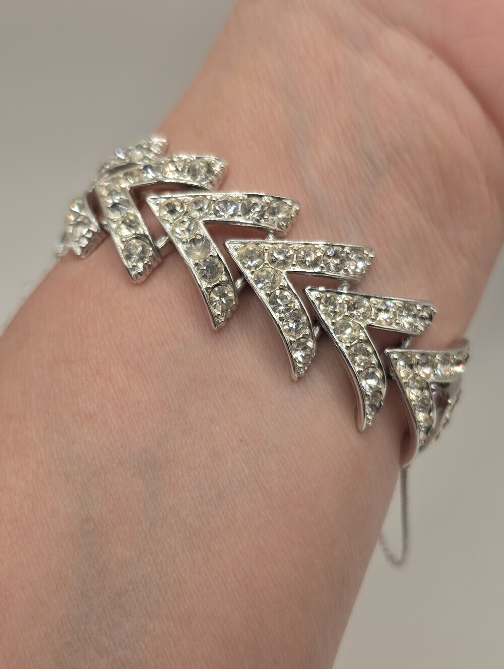Vintage Sarah Coventry Rhinestone Bracelet - Picture 7 of 7